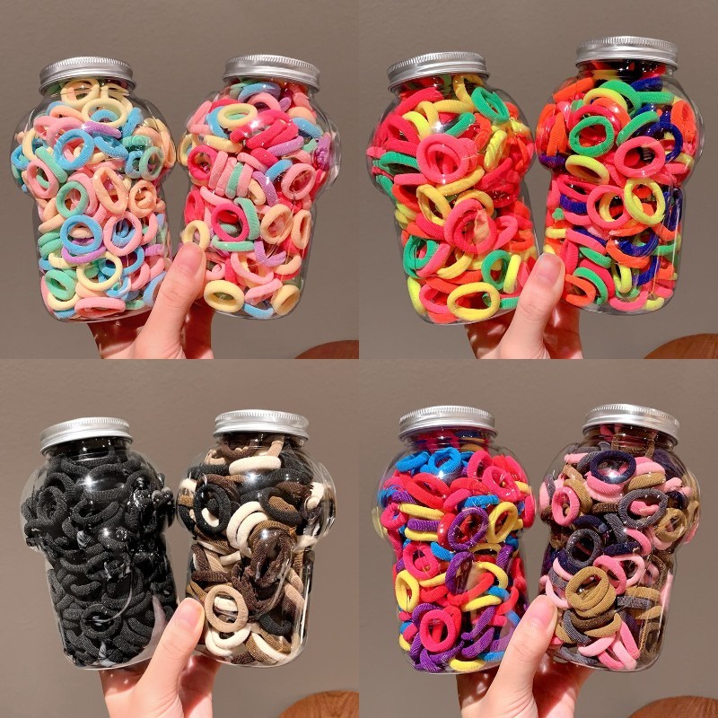 Set 200 Dây Buộc Tóc Thời Trang Hàn Quốc Cho Bé Gái