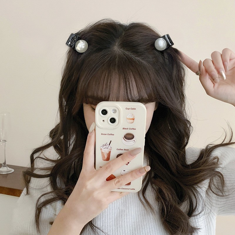 Kẹp tóc càng cua Hàn Quốc ngọc trai nữ đẹp hottrend nhám cỡ size mini iLita cặp búi tóc dễ thương 3 5 6 răng