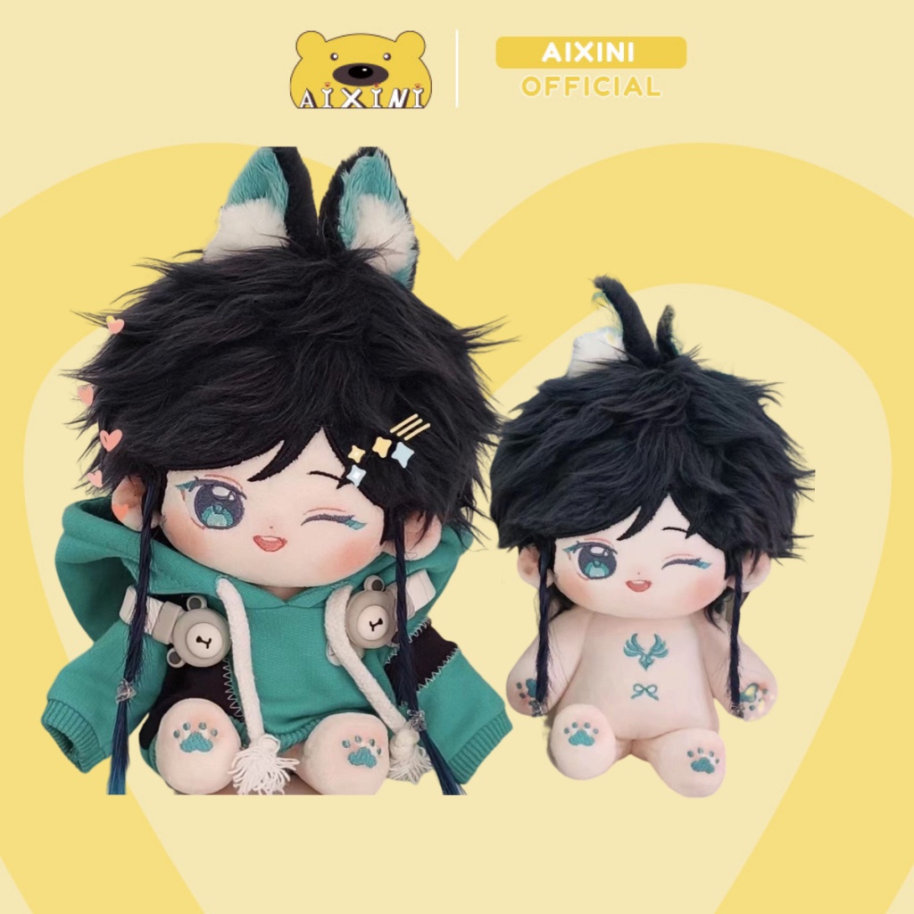 AIXINI Búp Bê Nhồi Bông Mềm Mại Hình Nhân Vật Game Genshin Va Chạm Xiao Venti Arataki Itto