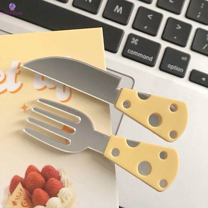 Miu🔮Mới Kẹp Tóc Phô Mai / Nĩa / Gương Phô Mai Dễ Thương Vui Nhộn Cho Bé Gái