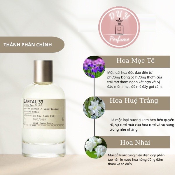 Nước Hoa Nam Nữ Unisex Le Labo Another 13 Santal 33 Rose 31 EDP 100ml, Lelabo 13 33 Hương gỗ cổ điển