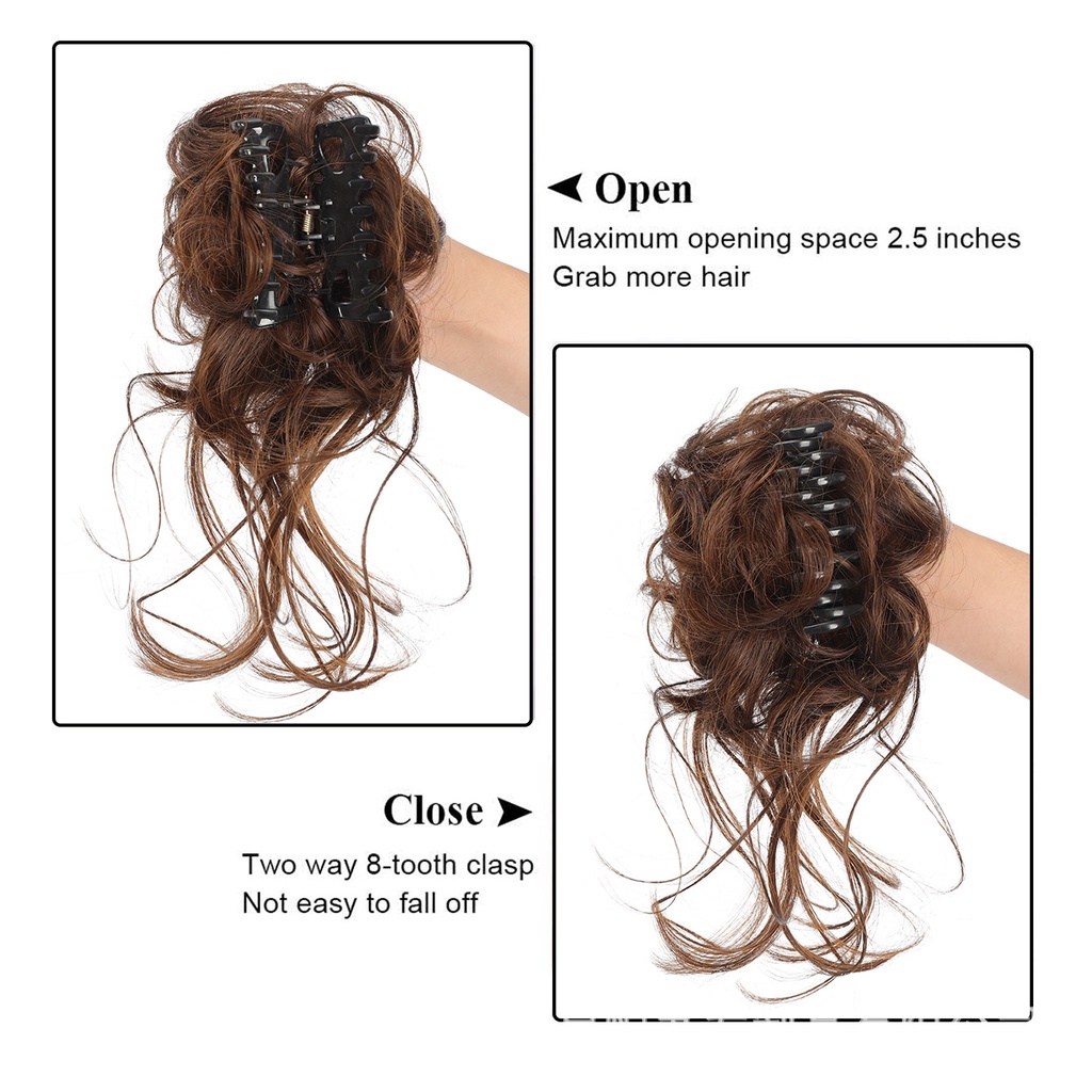 Tóc Giả Dài Xoăn Tự Nhiên Có Kẹp Dành Cho Nữ