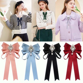 Cà Vạt Nơ Đính Đá Thời Trang Cho Nữ (8 Màu)