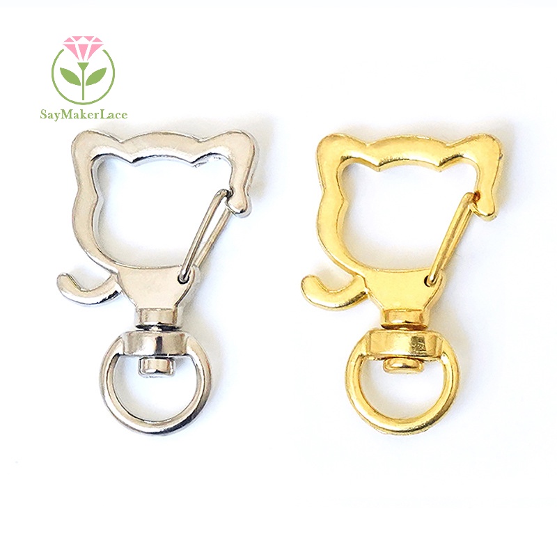 Set 10 móc khóa SayMakerLace hình tôm hùm/ mèo/ trăng/ sao dễ thương 8mm diy