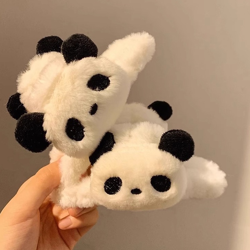 Haimeikang Mới Kẹp Tóc Hình Gấu Trúc Bằng Nhựa Dễ Thương Cho Nữ