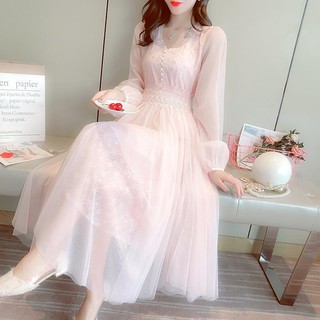 Đầm Ren Phong Cách akimori Cực Nữ Tính Phong Cách Mới