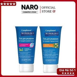 Sữa rửa mặt bha compliment no problem làm sạch sâu, giảm viêm & mụn 200ml naro store