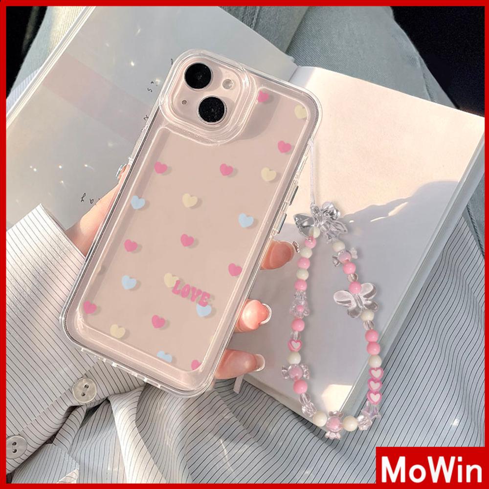 Ốp lưng iPhone 15 Pro Max Vỏ iPhone Vỏ Trong Suốt TPU Mềm Vỏ Mạ Điện Nút Dây Vòng Tay Dopamine Tình Yêu Tương Thích Với iPhone 14 13 Pro Max 12 Pro Max 11 XR XS Max 7 8Plus
