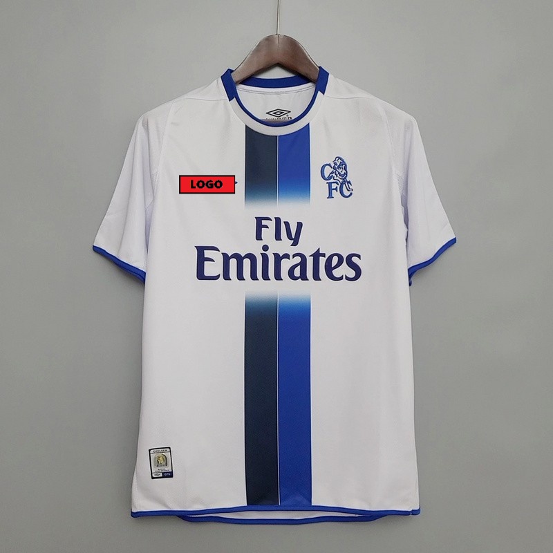 03-05 CFC Sân khách màu trắng Retro Soccer Jersey CHE Football