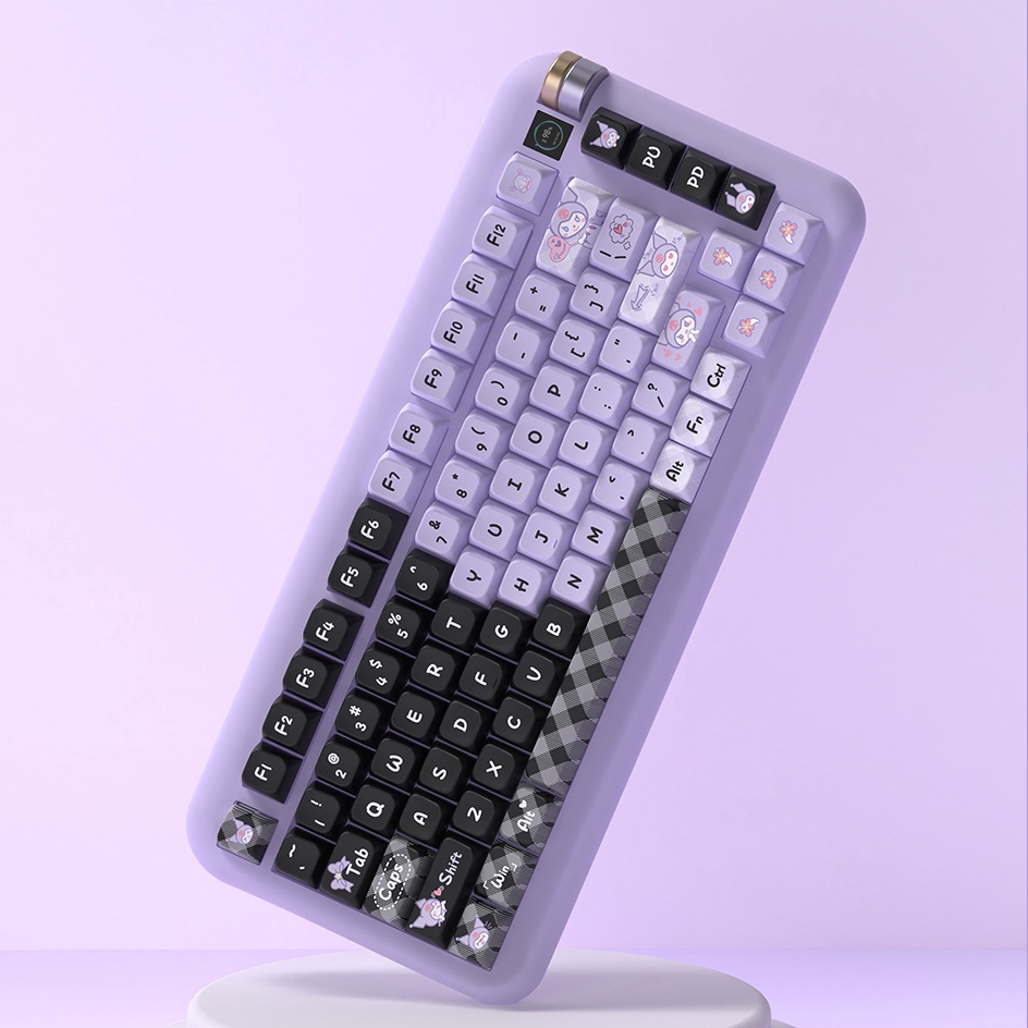 Kuromi Cute Black Pink Purple Keycap Bàn Phím Cơ 138 / 158 Phím mda alice 80 Màu Đen / Hồng / Tím / Tím Xinh Xắn