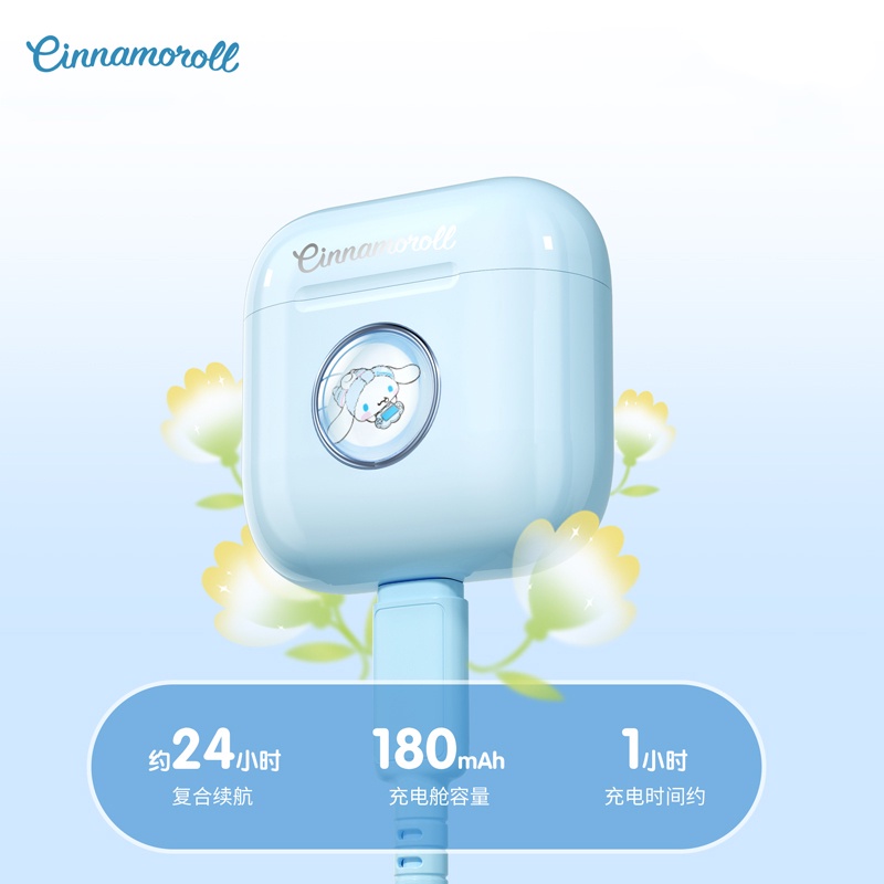 Sanrio Tai Nghe Chụp Tai bluetooth Không Dây Họa Tiết Hoạt Hình my melody kuromi cinnamoroll pochacco Dễ Thương Kèm mic