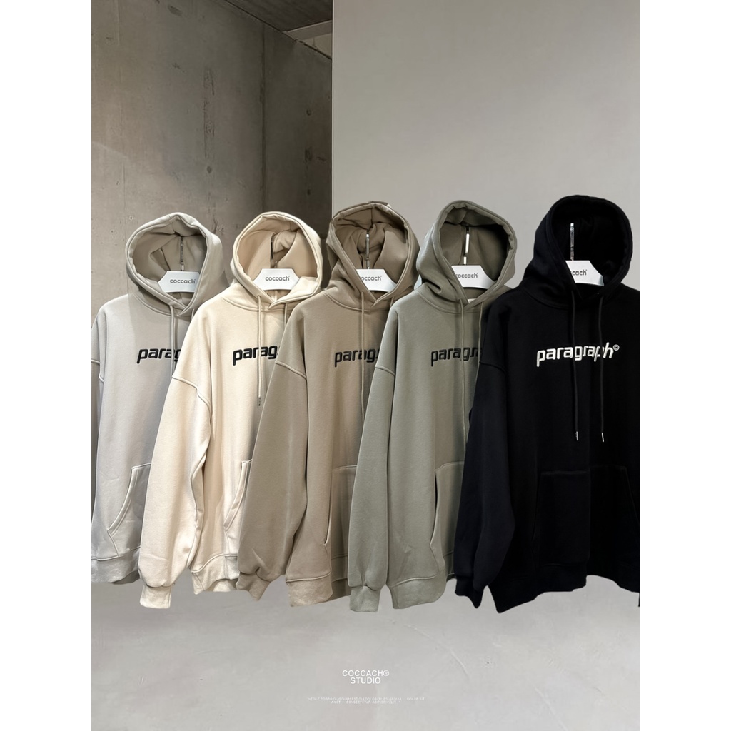 Áo hoodie unisex PARAGRAPH cao cấp AN2301 by COCCACH