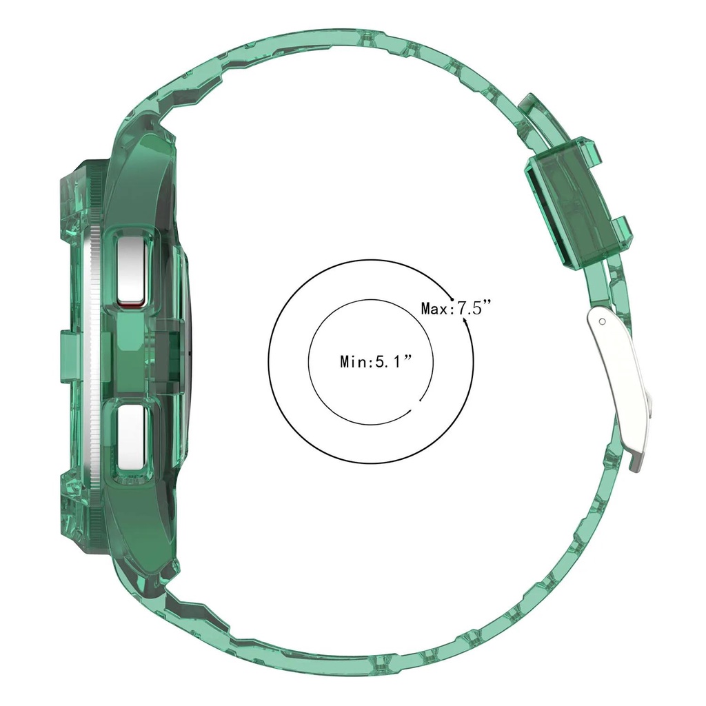 Trong Suốt Dây Đeo Silicon Thay Thế Cho Đồng Hồ Thông Minh samsung galaxy watch 6 classic 47mm 43mm 6 5 4 40mm 44mm