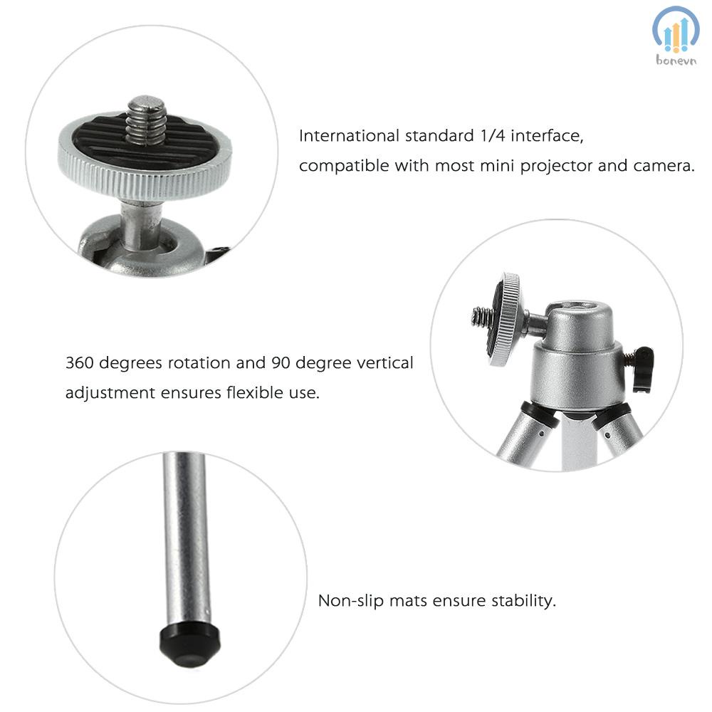 Selfie Stick Tripod for Mini Projector and Digital Camera - Adjustable Bracket for Hands-Free Viewing and Recording