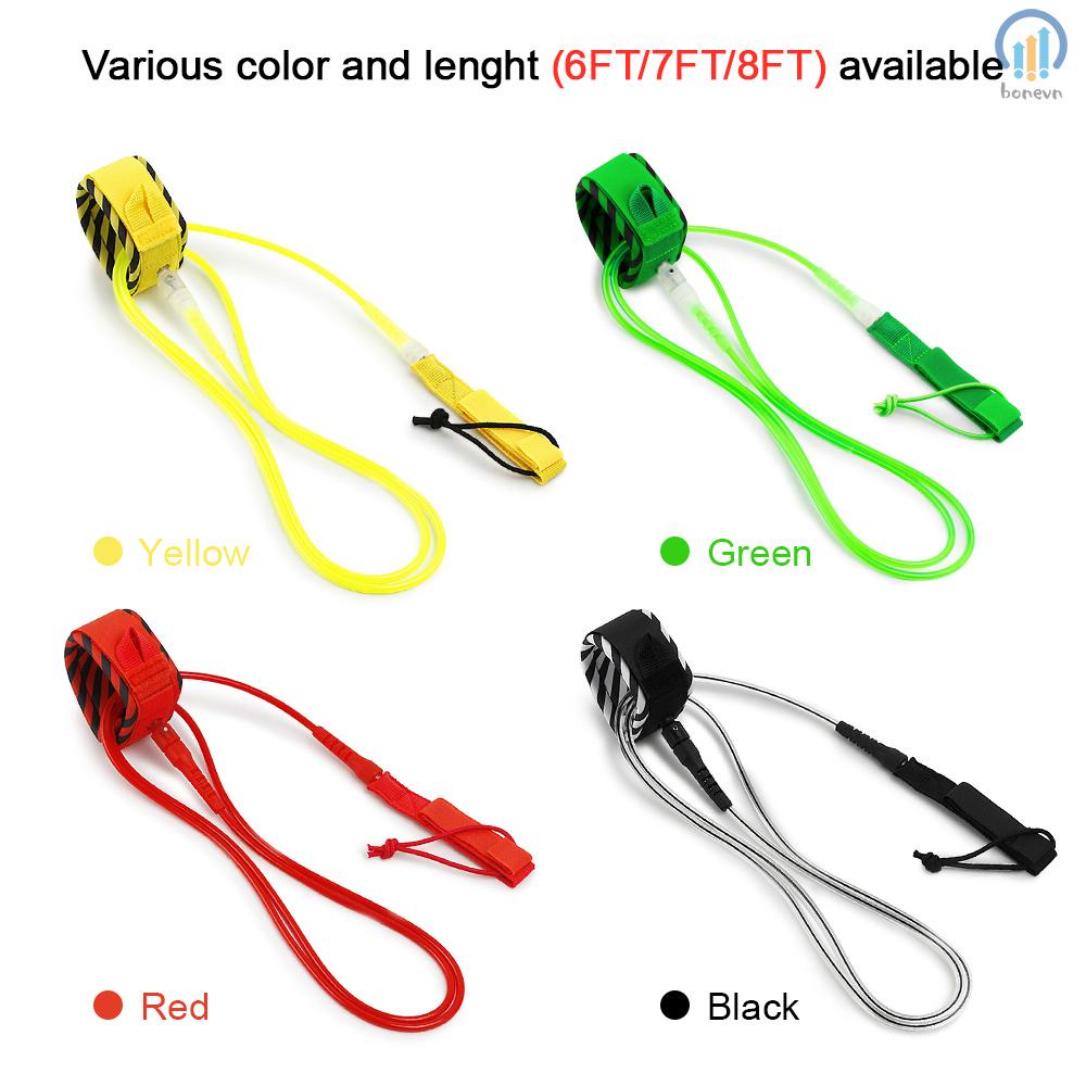 Adjustable Surf Leash for Surfing and Paddleboarding with Smooth Steel Swivel