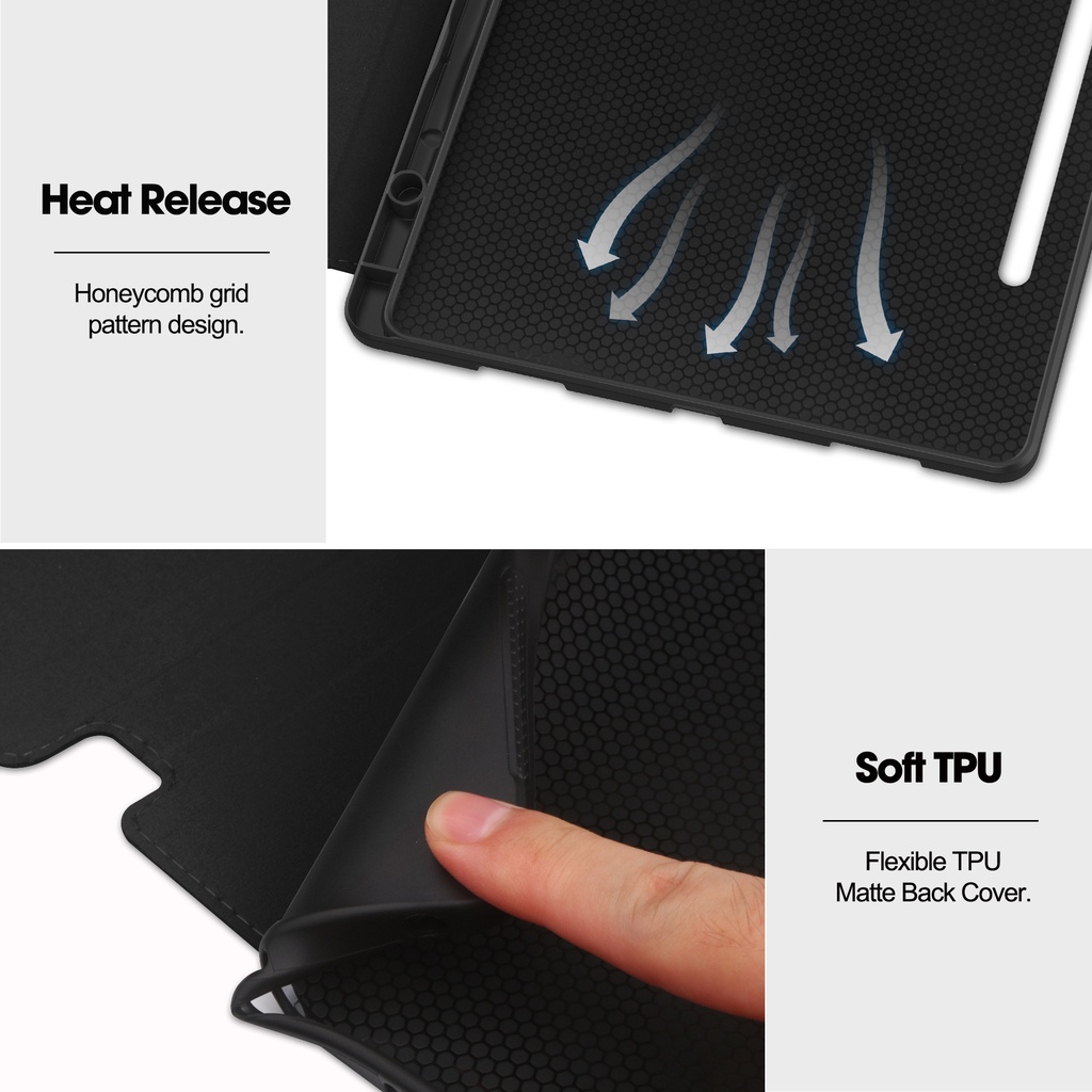 Mới Bao Da Máy Tính Bảng Kèm Ngăn Đựng Bút Cho lenovo tab p12 12.7 inch 2023 xiaoxin pad pro 12 7 12.7 Giá Đỡ