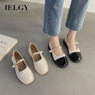 IELGY  Giày Búp Bê Đính Ngọc Trai Xinh Xắn Sang Trọng Cho Nữ