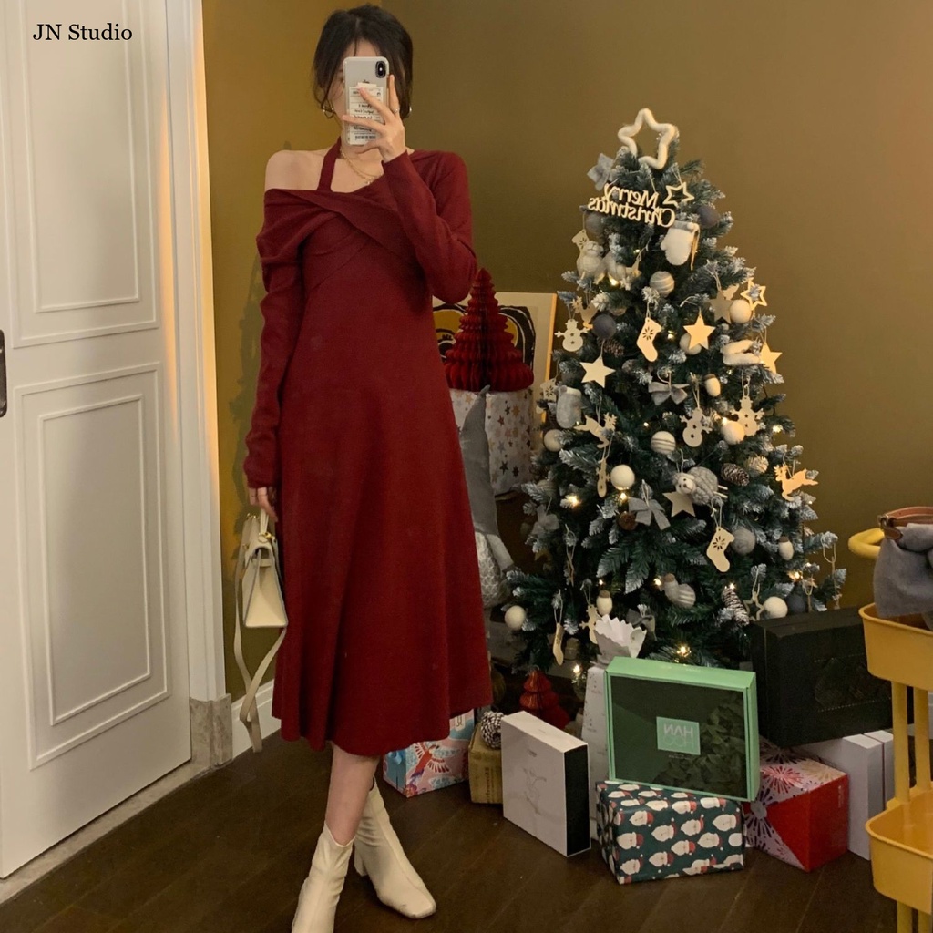JN Studio Chic váy nữ Đầm Body Cho thời váy Hàn Phong Korean Stylish Fashion WLQ23B018Y 45Z231108