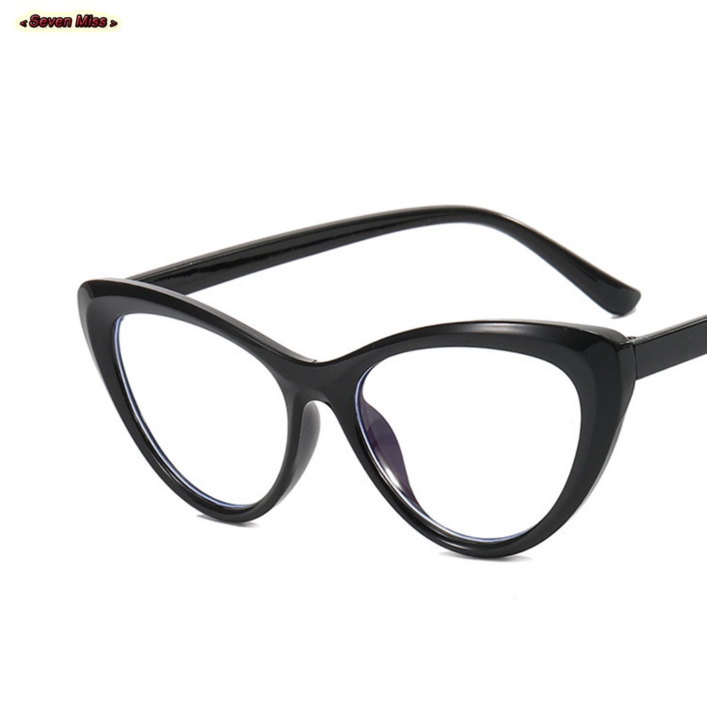 SevenMiss Mắt Kính Gọng Nhựa Phong Cách vintage Thời Trang Cho Nữ