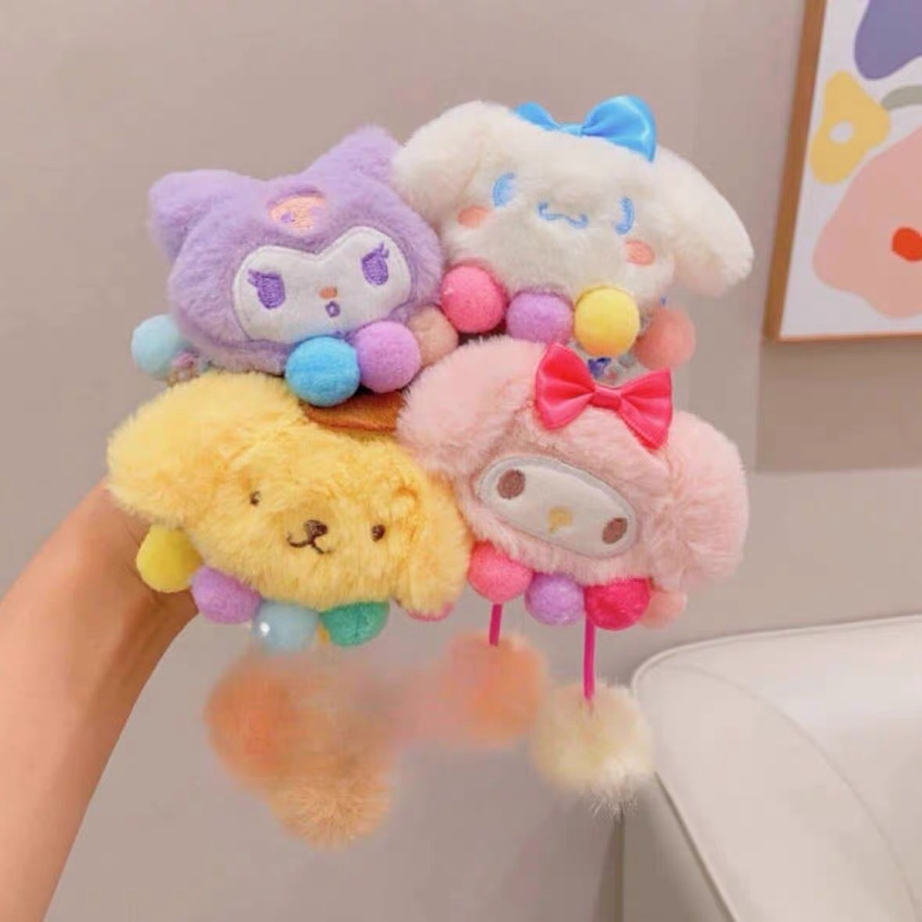 Dây Buộc Tóc Cao Su Phủ Lông Nhung Dễ Thương Xinh Xắn 2023