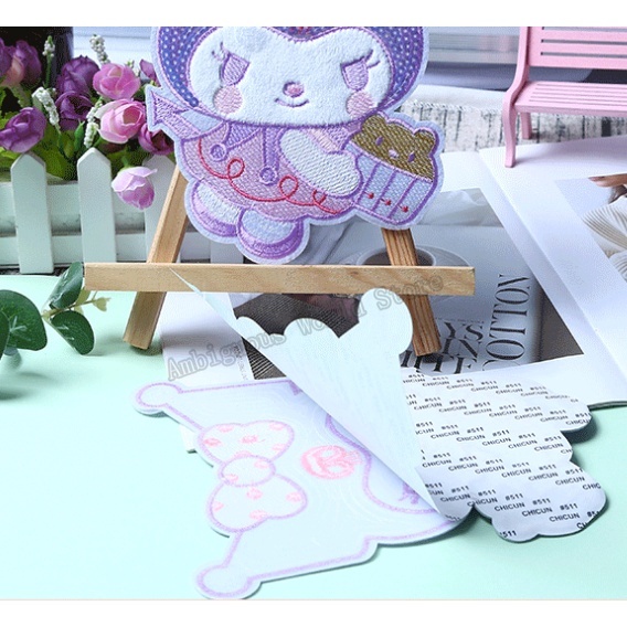 Mới Miếng Dán Ủi Thêu Họa Tiết Hoạt Hình kuromi Dễ Thương