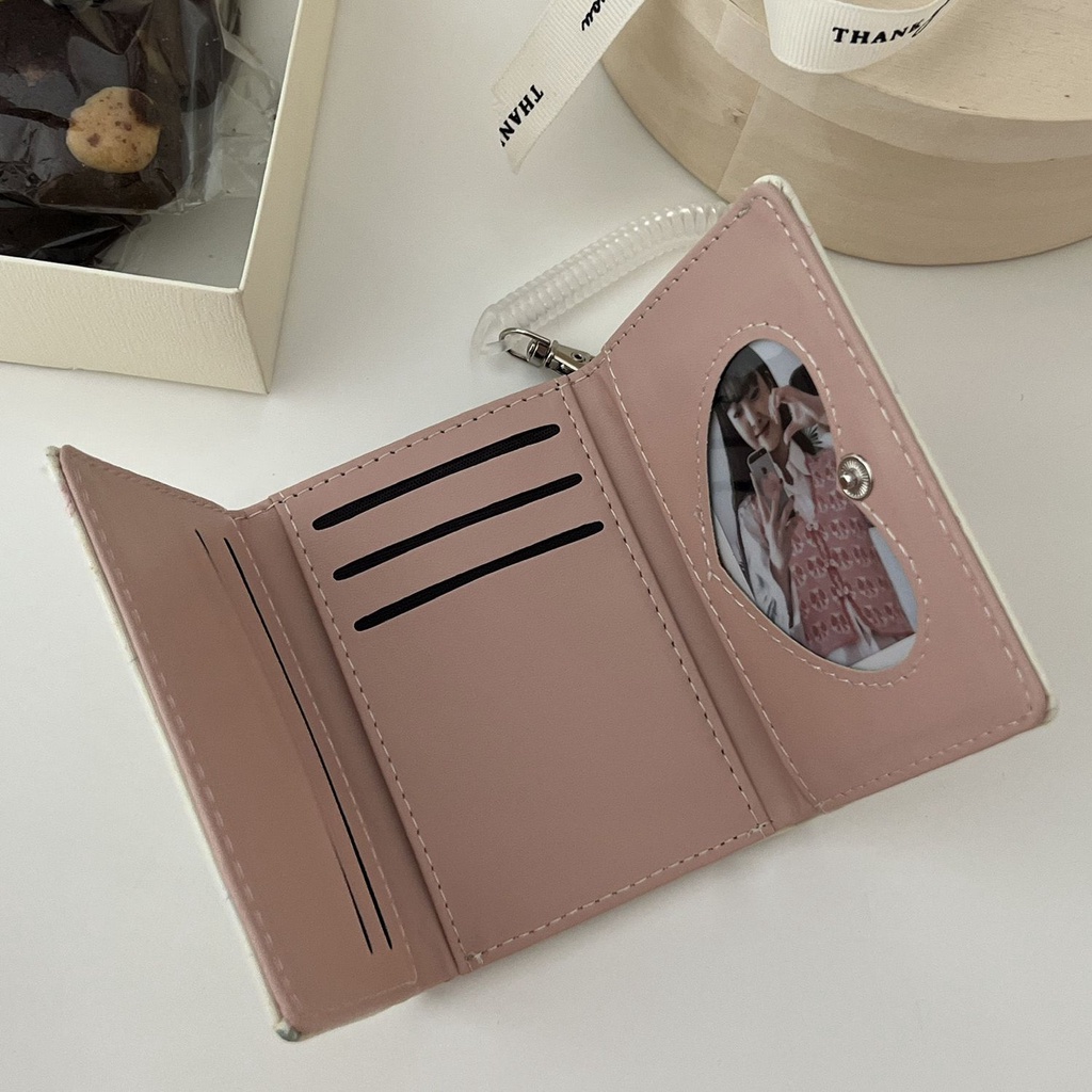 Dễ Thương Ví Ngắn 70% Cotton In Hình Thỏ Đáng Yêu