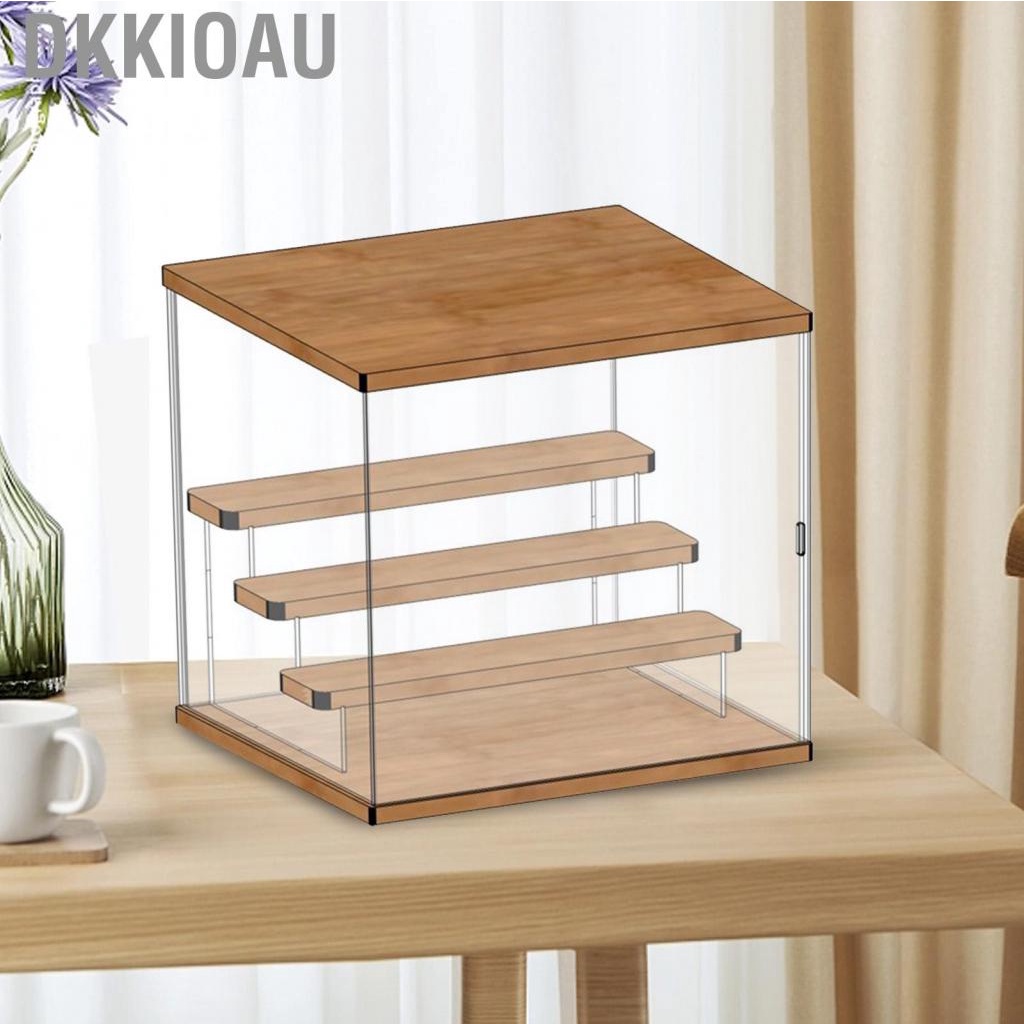 Dkkioau Clear Action Figure Storage Box  Acrylic Blind Showcase Dustproof for Displaying Hand Toys