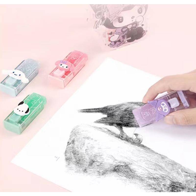 Gôm Tẩy 4 Kiểu sanrio mymelody kuromi cinnamoroll pochacco Sáng Tạo Với Bút Chì Cao Su Mềm Dùng Làm Quà Tặng Sinh Nhật Cho Bé