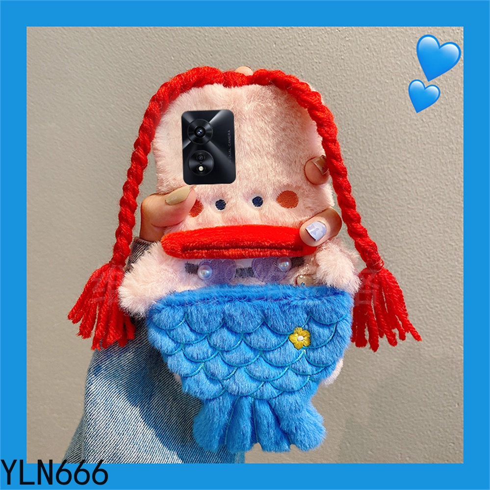 Ôp Điện Thoại Phủ Lông Hình Cá Mập Nhỏ Dễ Thương Cho samsung a50s a30 a33 a42 a20 a82 a41 a73 a32 a21s a10s a50s m42 Ốp