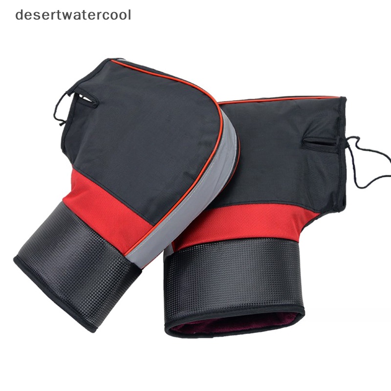 1 Cặp Găng Tay Giữ Ấm Chống Mưa Mùa Đông Dày Dặn Bảo Vệ Tay Lái Xe Máy