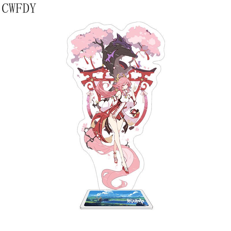 Mô hình Standee Game Genshin Impact Arcylic Stand Figure Hutao Ganyu Raiden Shogun Venti Ayato Kokomi Xiao Cosplay