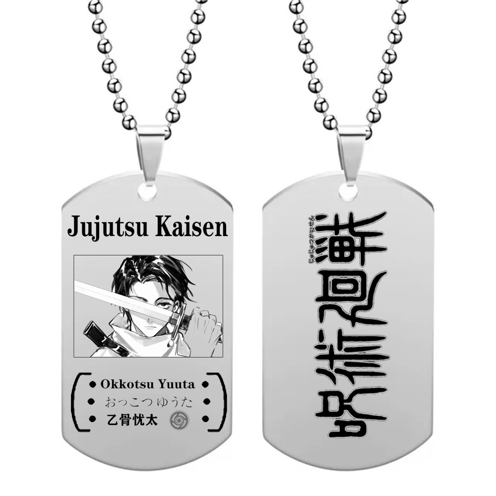 Vòng cổ Mặt Thép Không Gỉ Hóa Trang Nhân Vật jujutsu kaisen gojo geto suguru ryomen sukuna