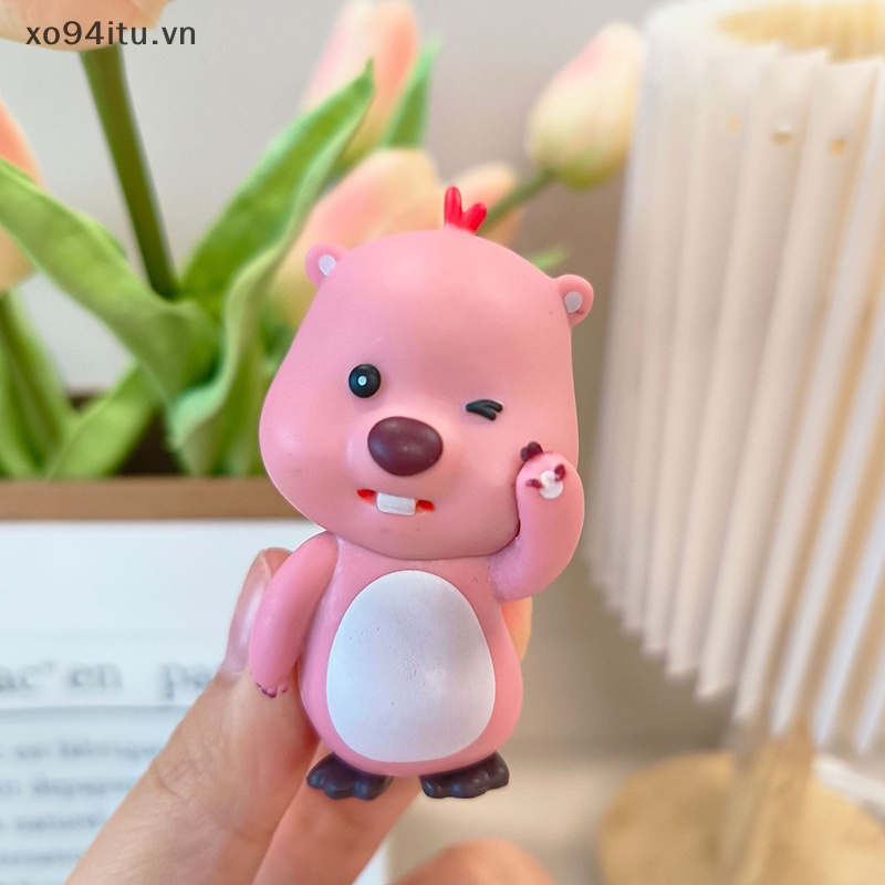 Xoitu Mô Hình Búp Bê Poopy Màu Hồng beaver loopy series Thứ 1 Và 2 Thần Bí Ẩn Chính Hãng vn