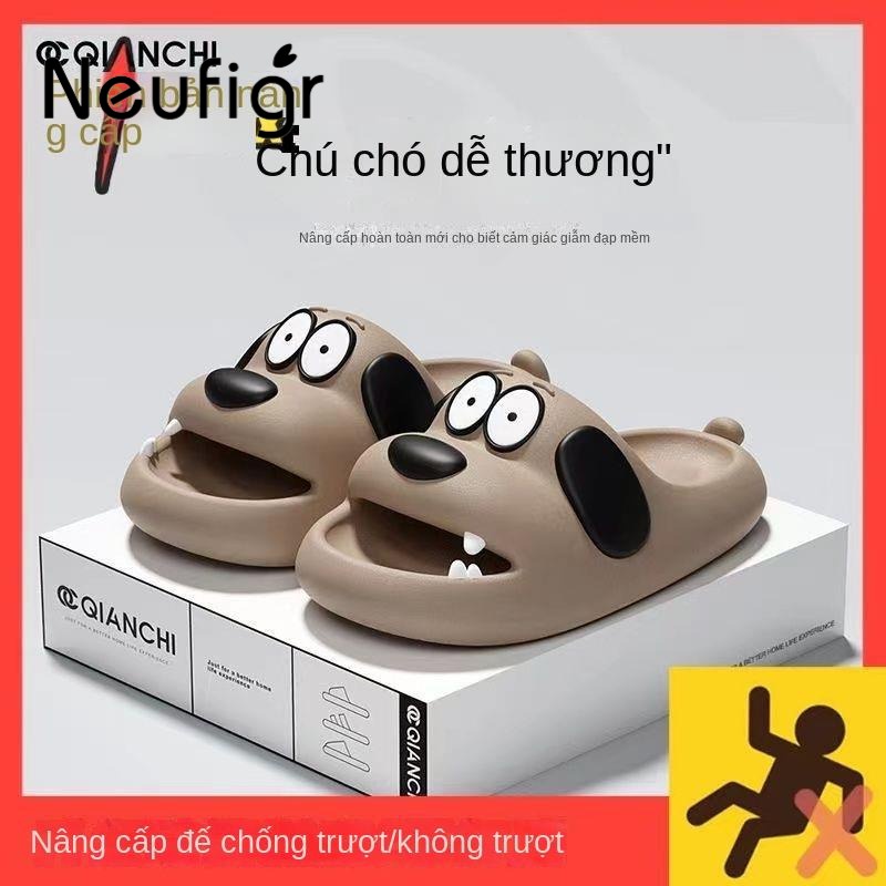 Dép Đi Trong Nhà Đế Dày Chống Trượt Thoải Mái In Hình Chó Pug Hoạt Hình Thời Trang Mùa Hè Cho Cặp Đôi