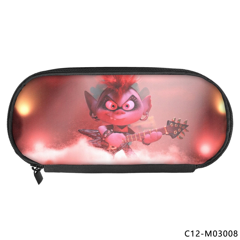 Túi Đựng Bút Bằng polyester Sức Chứa Lớn Họa Tiết Hoạt Hình trolls Dễ Thương Cho Học Sinh