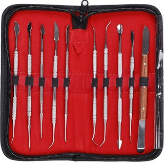 10 cái / bộ Đầu dò nha khoa Thép không gỉ Làm sạch răng Nhíp Công cụ loại bỏ cao răng Chăm sóc răng miệng Dụng nha khoa