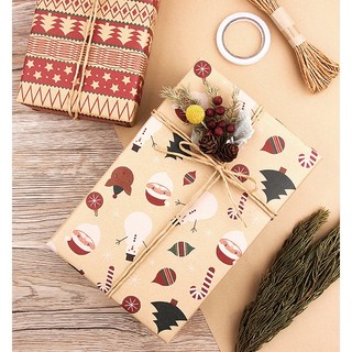 Giấy gói quà giáng sinh | giấy bọc quà noel vui vẻ, ấm áp | merry christmas | hàng vn chất lượng cao | vpp sáng tạo ttc