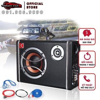 Loa Sub hơi siêu trầm Loa Sub gầm ghế mini 6 inch 400W 12V vuông siêu mỏng loa hàng nội địa KUERL