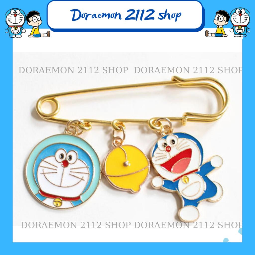 Kim tây cài áo trang trí Doraemon