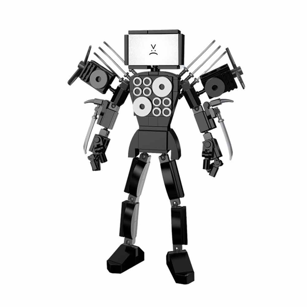 Skibidi Toilet Man Titan TV Man Building Block Toy Set Game Character Model Brick Toy Children's Gift