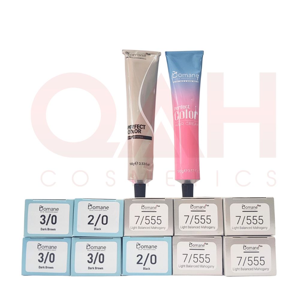 Màu nhuộm Bomane, thuốc nhuộm Bomane 100ml hàng công ty Bảng màu 2