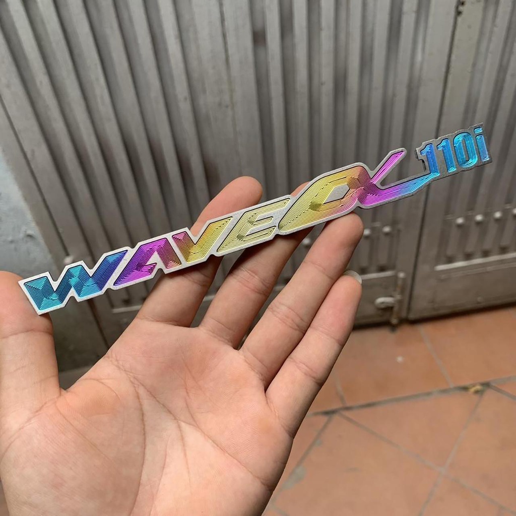 LOGO TITAN GR5 chữ HONDA, chữ WAVE