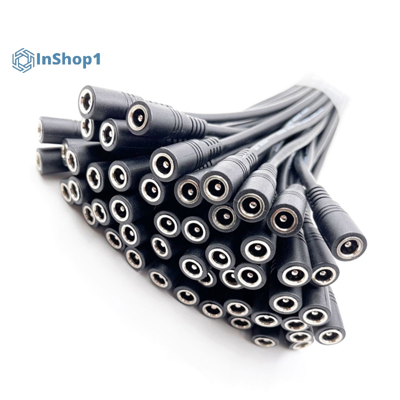 Set 10 Đầu Nối Dây 5.5x2.1 dc male Hoặc female Cho Dây Đèn led 3528 5050
