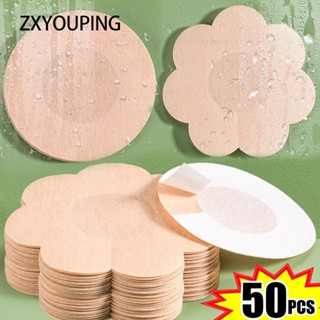  ZXYOUPING Set 50 miếng dán ngực an toàn có thể tái sử dụng dành cho nữ dán ti giấy cao cấp đi biển thoải mái nhỏ gọn tiện lợi,dán ti silicon,miếng dán ti ngực,miếng dán silicon 