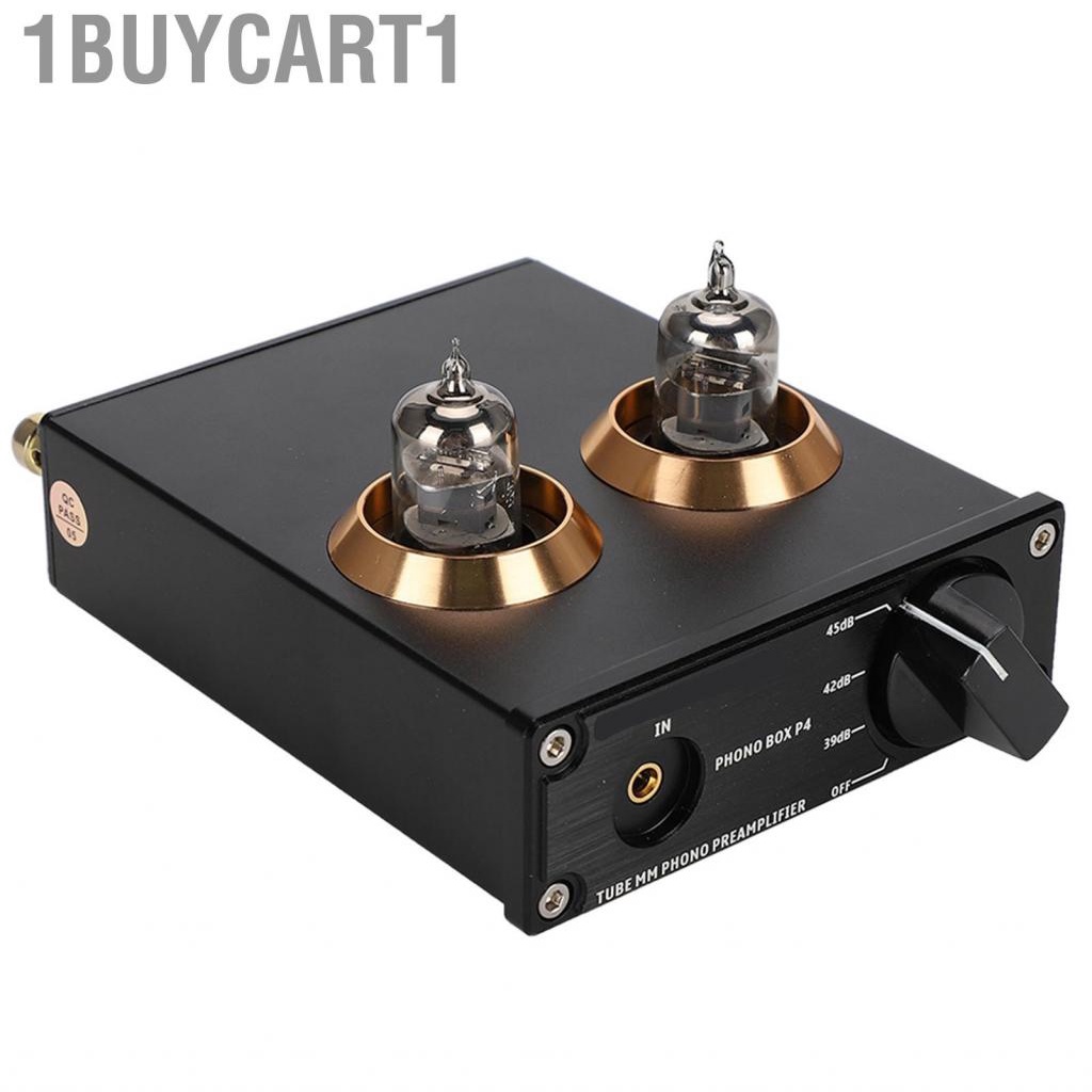 1buycart1 MM Phono Amplifier DC12V PHONO BOX P4 Gold Plated RCA Panel Pre-Amplifier Support Analog Input