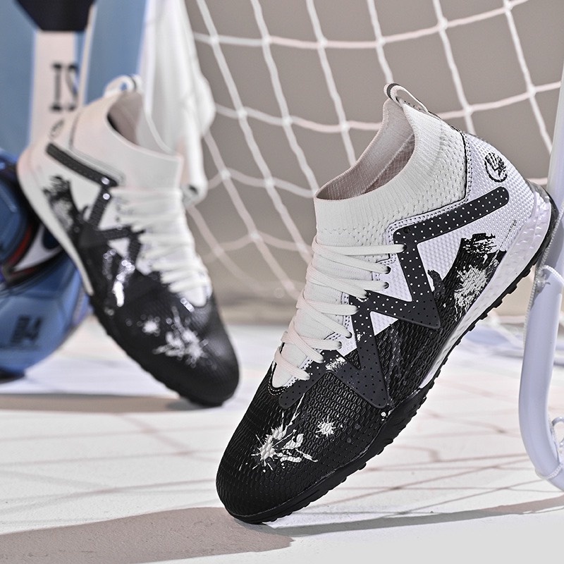 Giày bóng đá cỏ nhân tạo PM Ultra cao cổ, giày đá banh cỏ nhân tạo nam đã khâu đế - 2EVSHOP