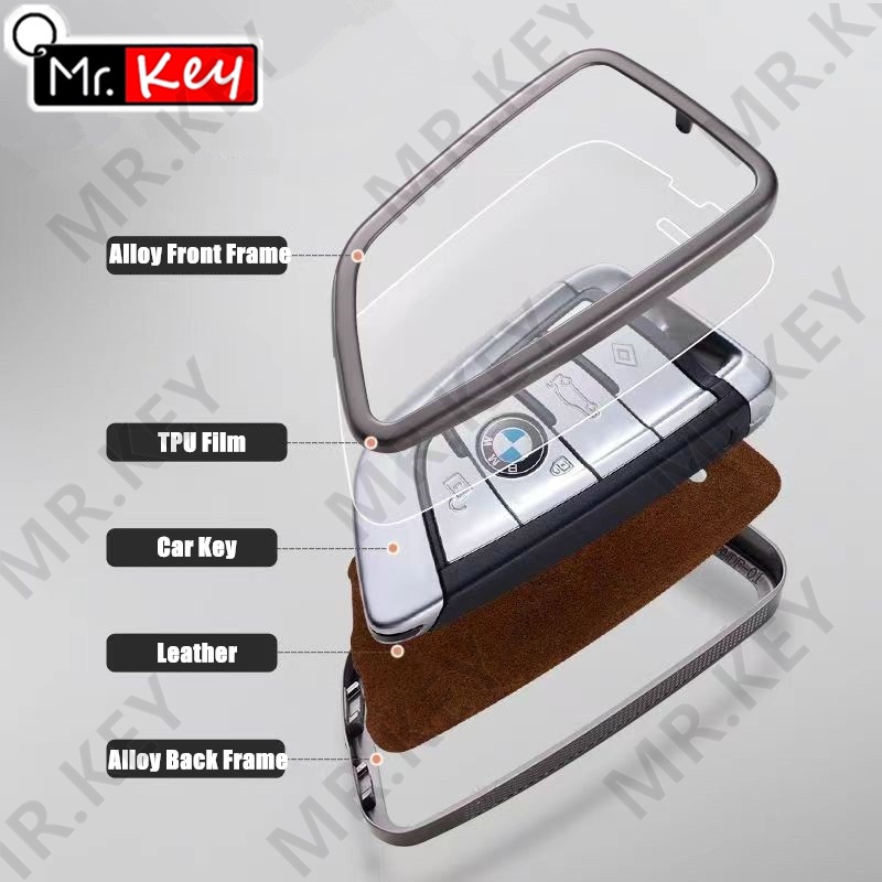 Bao Da Chìa Khóa Xe Hơi Bằng Hợp Kim Kẽm Cho bmw 3 4 5 series 320i 530i 550i f20 f21 f30 f31 f25 f01 f02