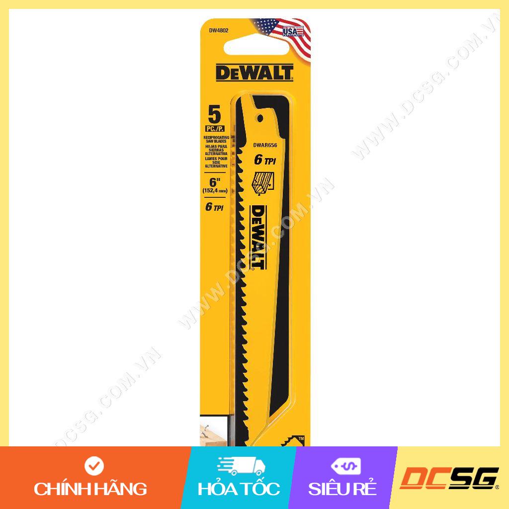 Lưỡi cưa kiếm cắt gỗ có đinh 6-152.4mm 6TPI DEWALT DW4802 | DCSG
