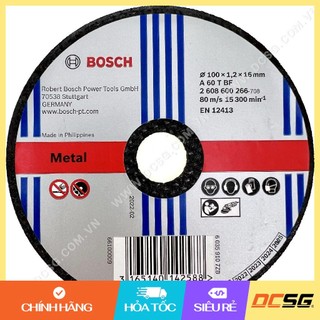 Đá cắt sắt 100x1.2x16mm a60tbf bosch 2608600266 | dcsg