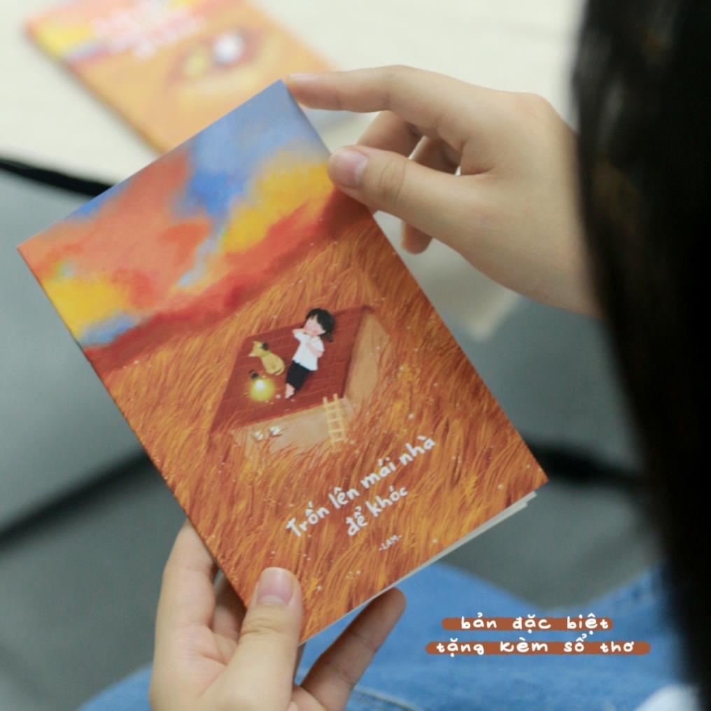 Sách - Trốn Lên Mái Nhà Để Khóc - Tác giả	Lam  - Tặng Bookmark
